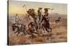 Charles Marion Russell - Souix Blackfeet-Vintage Apple Collection-Stretched Canvas