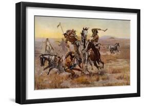 Charles Marion Russell - Souix Blackfeet-Vintage Apple Collection-Framed Giclee Print