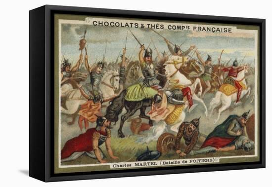 Charles Martel at the Battle of Poitiers-null-Framed Stretched Canvas