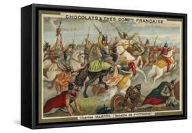 Charles Martel at the Battle of Poitiers-null-Framed Stretched Canvas