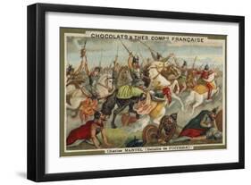 Charles Martel at the Battle of Poitiers-null-Framed Giclee Print