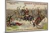 Charles Martel Defeating an Army of 300,000 Saracens at the Battle of Poitiers, 732-null-Mounted Giclee Print