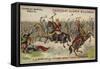 Charles Martel Defeating an Army of 300,000 Saracens at the Battle of Poitiers, 732-null-Framed Stretched Canvas