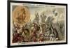 Charles Martel Defeating the Moors at the Battle of Poitiers, 732-null-Framed Giclee Print