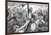 Charles Martel, King of the Franks, at the Battle of Poitiers, 732-null-Framed Giclee Print