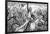 Charles Martel, King of the Franks, at the Battle of Poitiers, 732-null-Framed Giclee Print