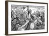 Charles Martel, King of the Franks, at the Battle of Poitiers, 732-null-Framed Giclee Print