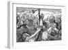 Charles Martel, King of the Franks, at the Battle of Poitiers, 732-null-Framed Giclee Print