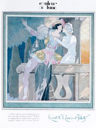 Romeo and Juliet in the Balcony Scene, Illustration from 'Femina' Magazine, December 1929