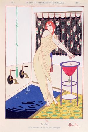 The Bath, Illustration from Modes et Manieres D'Aujourd'Hui, 1913