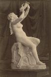 Sculpture : femme nue assise tenant une corne, par Louis-Edmond Cougny-Charles Marville-Giclee Print