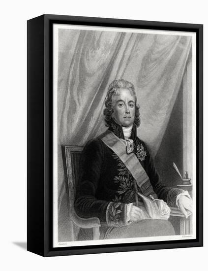 Charles Maurice De Talleyrand-Perigord, French Diplomat, 19th Century-S Freeman-Framed Stretched Canvas