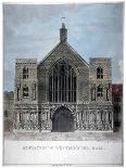 Elevation of Westminster Hall, London, 1808-Charles Middleton-Framed Giclee Print