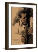 Charles Mingus-Clifford Faust-Framed Art Print