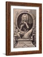 Charles Mordaunt, Earl of Peterborough and Monmouth, English soldier, c1740 (1894)-Jacobus Houbraken-Framed Giclee Print