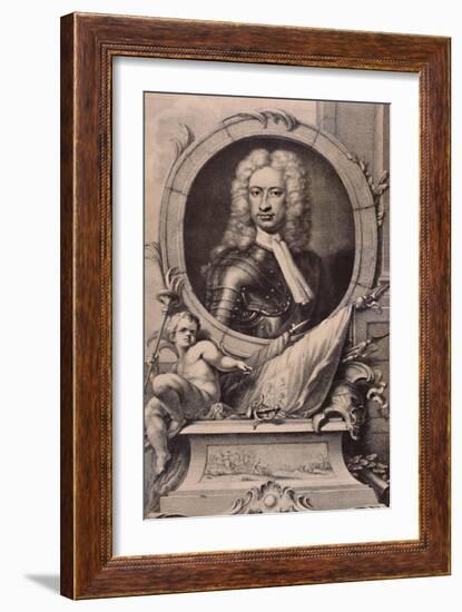 Charles Mordaunt, Earl of Peterborough and Monmouth, English soldier, c1740 (1894)-Jacobus Houbraken-Framed Giclee Print