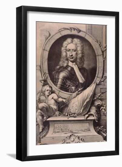 Charles Mordaunt, Earl of Peterborough and Monmouth, English soldier, c1740 (1894)-Jacobus Houbraken-Framed Giclee Print