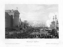 The Funeral of Napoleon Bonaparte, 1818-Charles Mottram-Framed Giclee Print