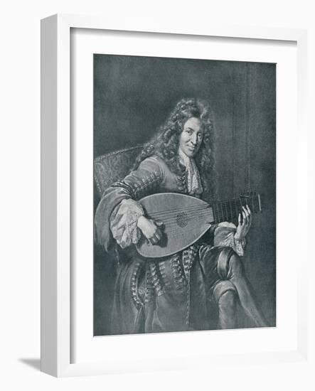 Charles Mouton, (C1626-1710). French Lutenist and Lute Composer-Gerard Edelinck-Framed Giclee Print