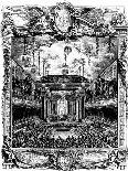 Décoration du bal paré donné par le roi le 24 février 1745, à l'occasion du mariage du dauphin,-Charles Nicolas Cochin-Framed Stretched Canvas