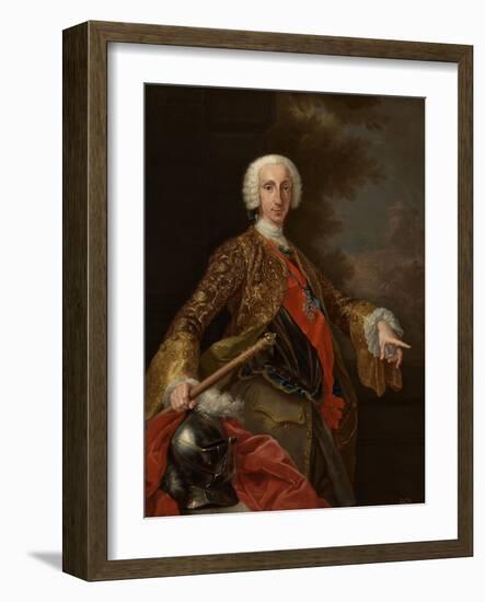 Charles of Bourbon, King of the Two Sicilies, Ca. 1745-Giuseppe Bonito-Framed Giclee Print