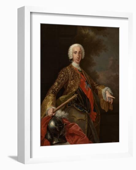 Charles of Bourbon, King of the Two Sicilies, Ca. 1745-Giuseppe Bonito-Framed Giclee Print