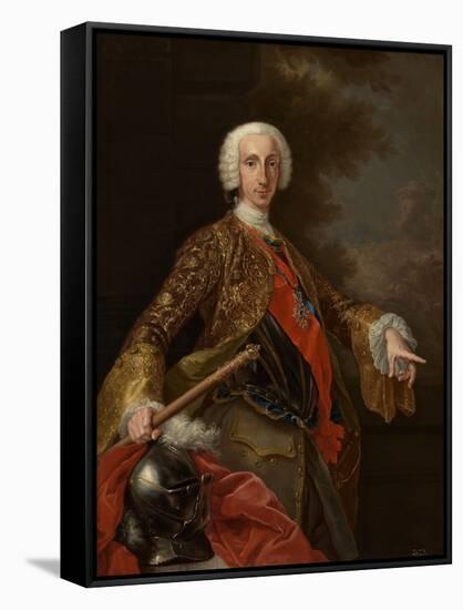 Charles of Bourbon, King of the Two Sicilies, Ca. 1745-Giuseppe Bonito-Framed Stretched Canvas