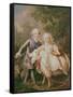 Charles of France (1757-1836) Count of Artois and His Sister, Clothide (1759-1802) 1763-64-Francois-Hubert Drouais-Framed Stretched Canvas