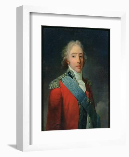 Charles of France (1757-1836), Count of Artois, Future Charles X King of France and Navarre-Henri-Pierre Danloux-Framed Giclee Print