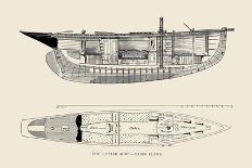 Six-Beam Cutter Sail Plan-Charles P. Kunhardt-Framed Art Print