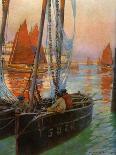 Brest Fishing Boats, 1907-Charles Padday-Framed Stretched Canvas