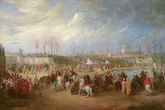 Arrivée de l'ambassade turque conduite par Mehemet Effendi aux jardins Tuileries, 21 mars 1721-Charles Parrocel-Giclee Print