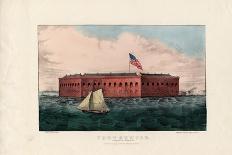 Fort Sumter: Charleston Harbor, S.C., Pub. by Currier and Ives, C.1861-Charles Parsons-Framed Giclee Print