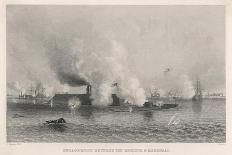 The Battle of Hampton Roads-Charles Parsons-Art Print