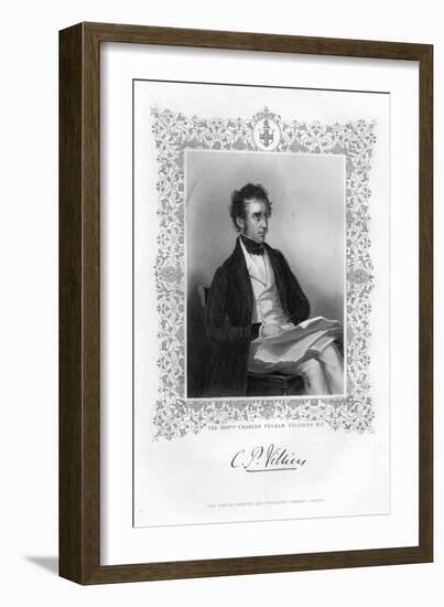 Charles Pelham Villiers (1802-189), British Lawyer and Politician, 19th Century-J Cochran-Framed Giclee Print