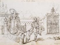 Bluebeard, Illustration for Fairy Tale-Charles Perrault-Giclee Print