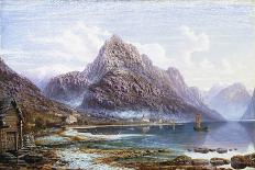 A View of Hornelen Fjord, Norway-Charles Pettitt-Framed Stretched Canvas