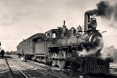 1900s 1910 STEAM ENGINE PASSENGER TRAIN ROLLING STOCK OF THE HUDSON BAY EMPORIA AND GULF LINE KA...-Charles Phelps Cushing-Framed Photographic Print