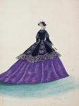 Short Cape Made of Velvet and Black Lace-Charles Pilatte-Giclee Print