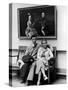 Charles Pope, Track Star and Student Council President Sitting with Katherine Winne-Alfred Eisenstaedt-Stretched Canvas