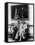 Charles Pope, Track Star and Student Council President Sitting with Katherine Winne-Alfred Eisenstaedt-Framed Stretched Canvas