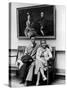 Charles Pope, Track Star and Student Council President Sitting with Katherine Winne-Alfred Eisenstaedt-Stretched Canvas