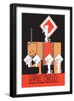 Charles Prelle's Animal Circus-null-Framed Art Print