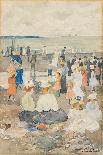 Couple on a Mule (Oil on Canvas)-Charles Prendergast-Giclee Print