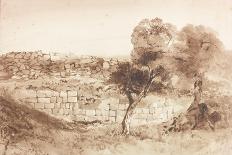 Part of Roman Wall-Charles Richardson-Stretched Canvas