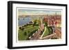 Charles River Esplanade, Boston, Massachusetts-null-Framed Art Print