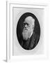 Charles Robert Darwin (B/W Photo)-Lock and Whitfield-Framed Giclee Print