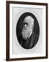 Charles Robert Darwin (B/W Photo)-Lock and Whitfield-Framed Giclee Print