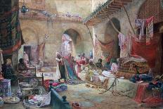 Carpet Bazaar, Cairo, 1887-Charles Robertson-Framed Stretched Canvas