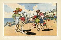 Playing on the Beach-Charles Robinson-Art Print
